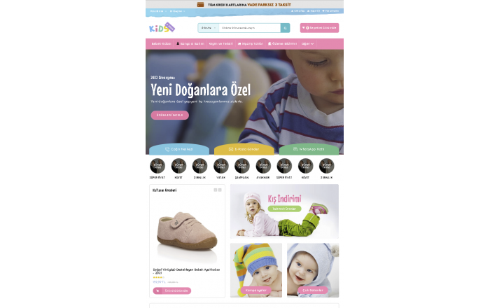 E-TİCARET V1 Online Satış - Pazaryeri - Kargo - E fatura - SMS entegrasyonlu